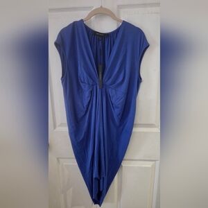 Robert Rodriguez Royal Blue High-Low Dress
